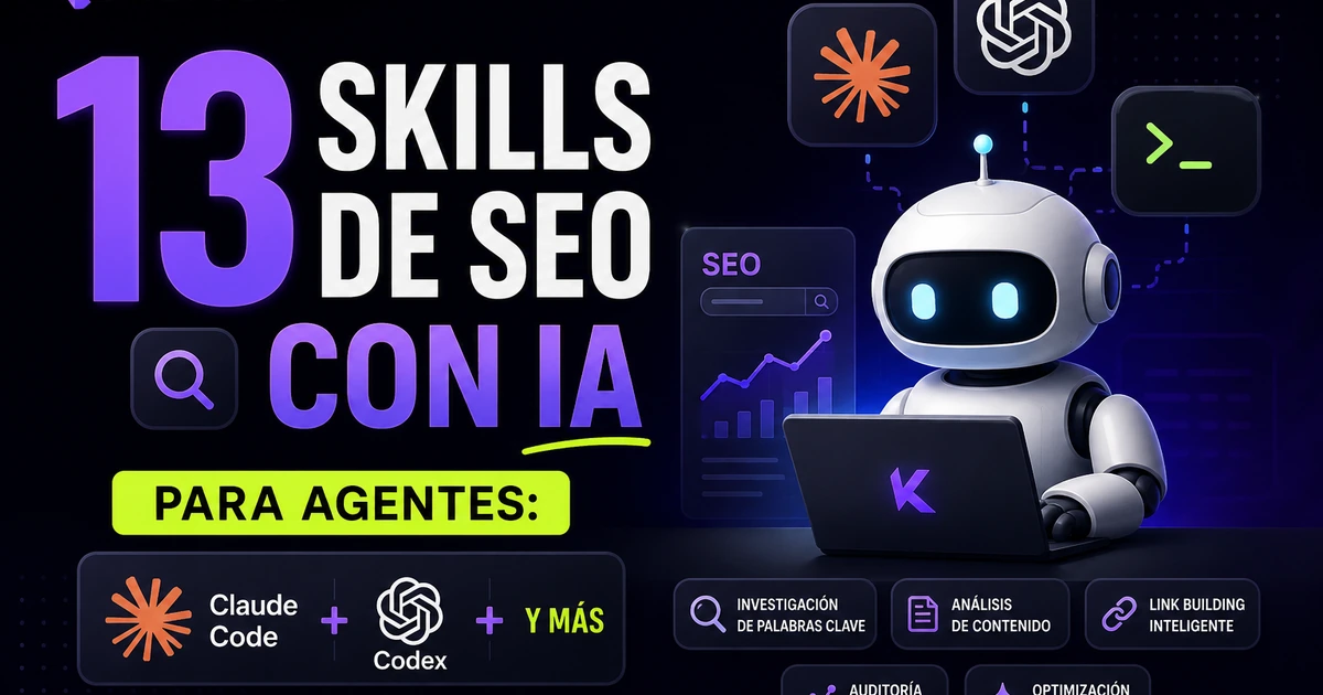 Skills de SEO con IA para agentes de inteligencia artificial en 2026