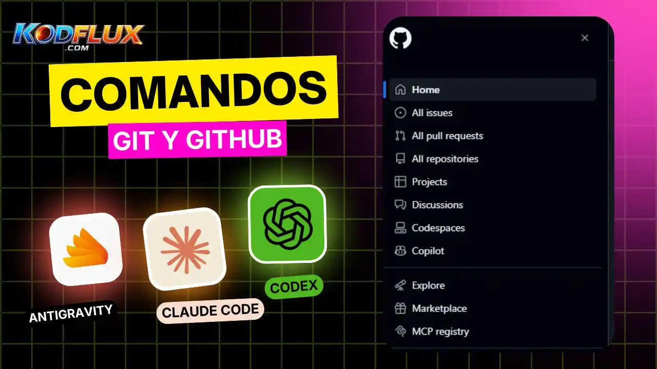 Comandos Git y GitHub: Guía Completa 2026 para VS Code, Claude Code y Cursor